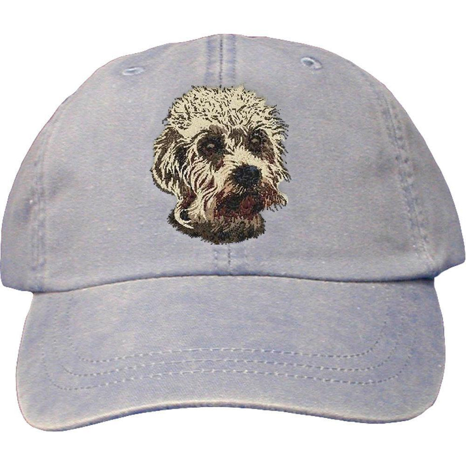 Embroidered Baseball Caps Light Blue  Dandie Dinmont Terrier DJ299