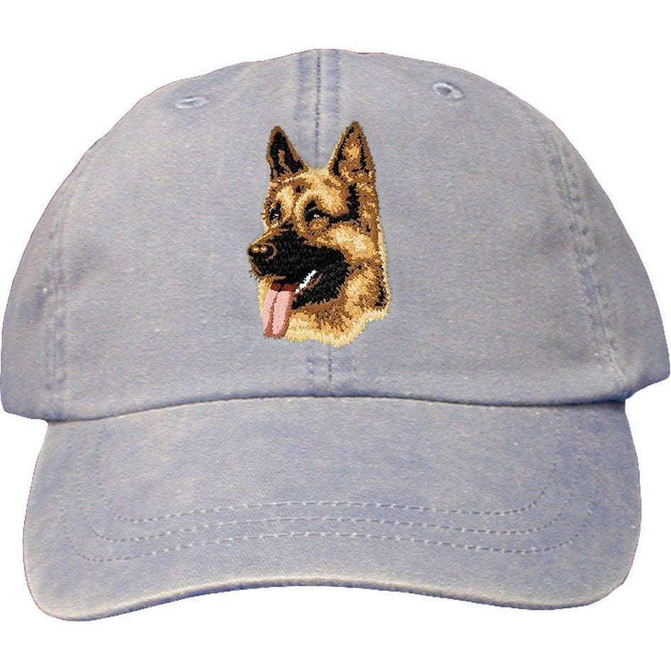 Embroidered Baseball Caps Light Blue  German Shepherd Dog D1