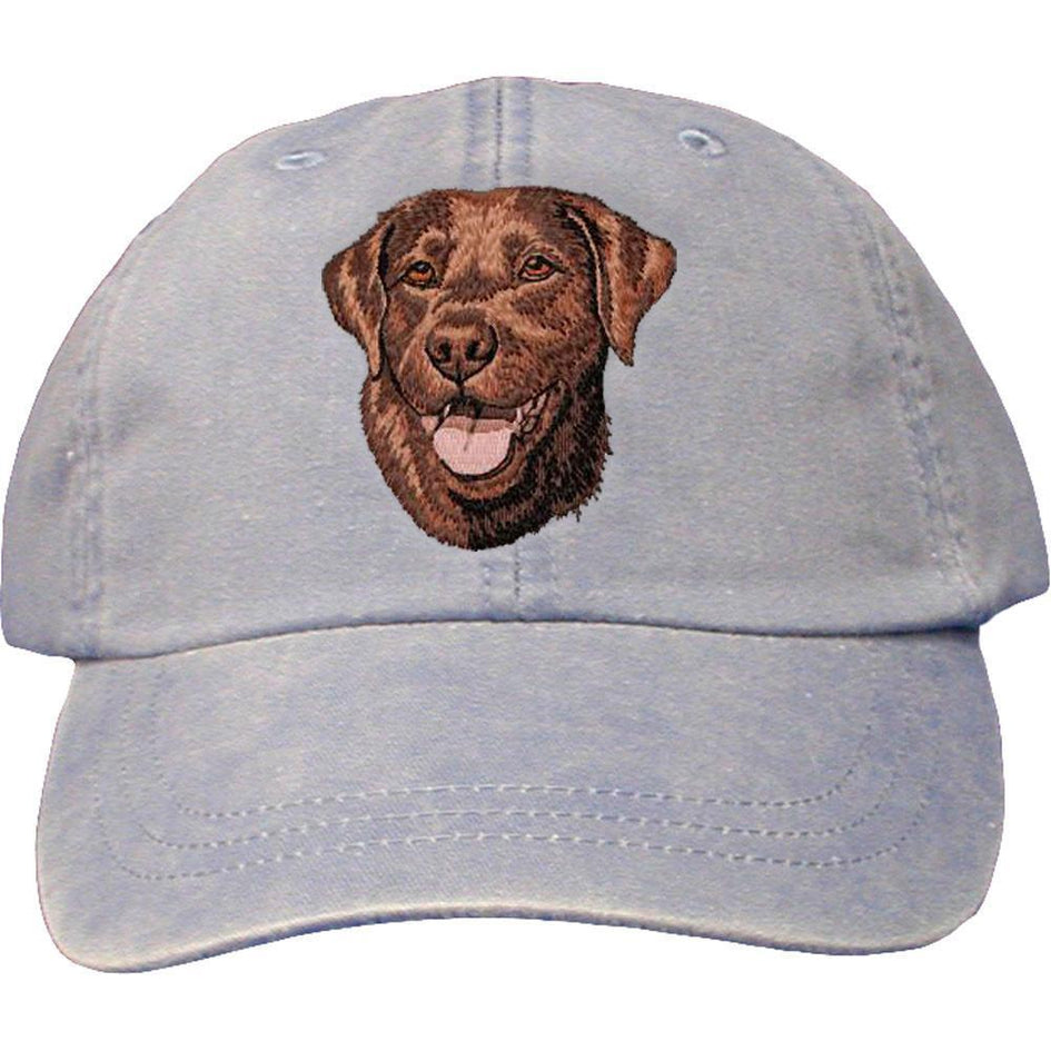 Embroidered Baseball Caps Light Blue  Labrador Retriever DM444