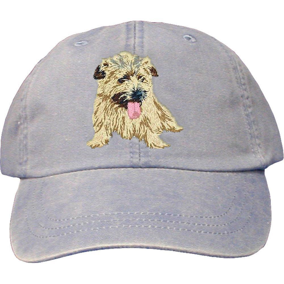 Embroidered Baseball Caps Light Blue  Norfolk Terrier DJ301
