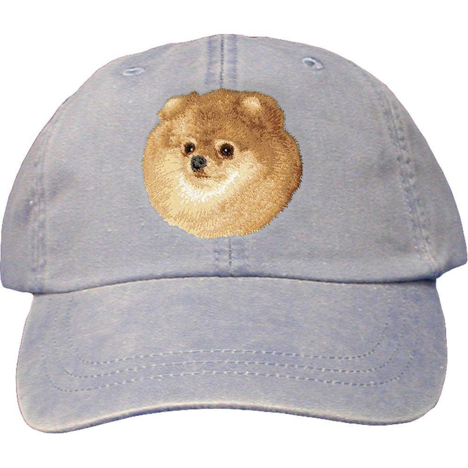 Embroidered Baseball Caps Light Blue  Pomeranian D103