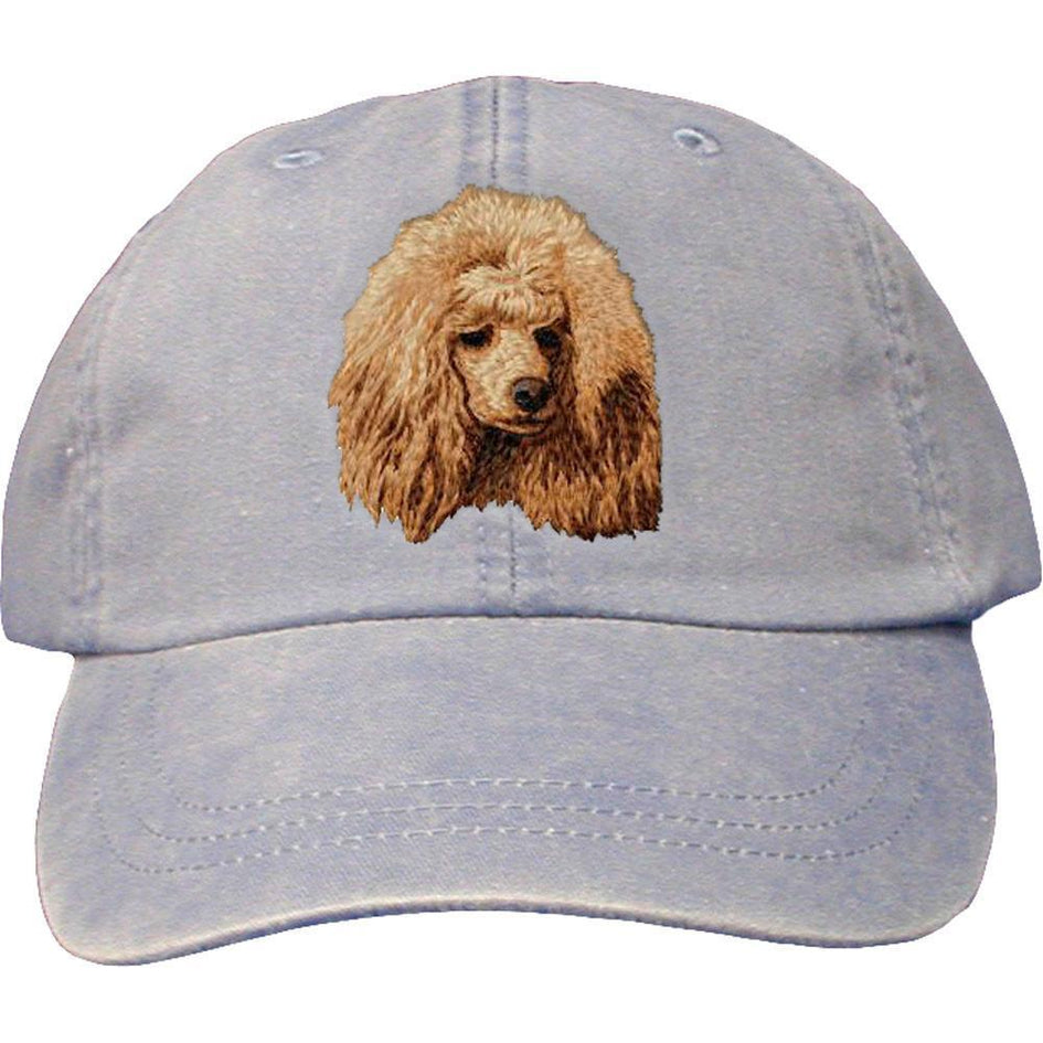 Embroidered Baseball Caps Light Blue  Poodle DM449