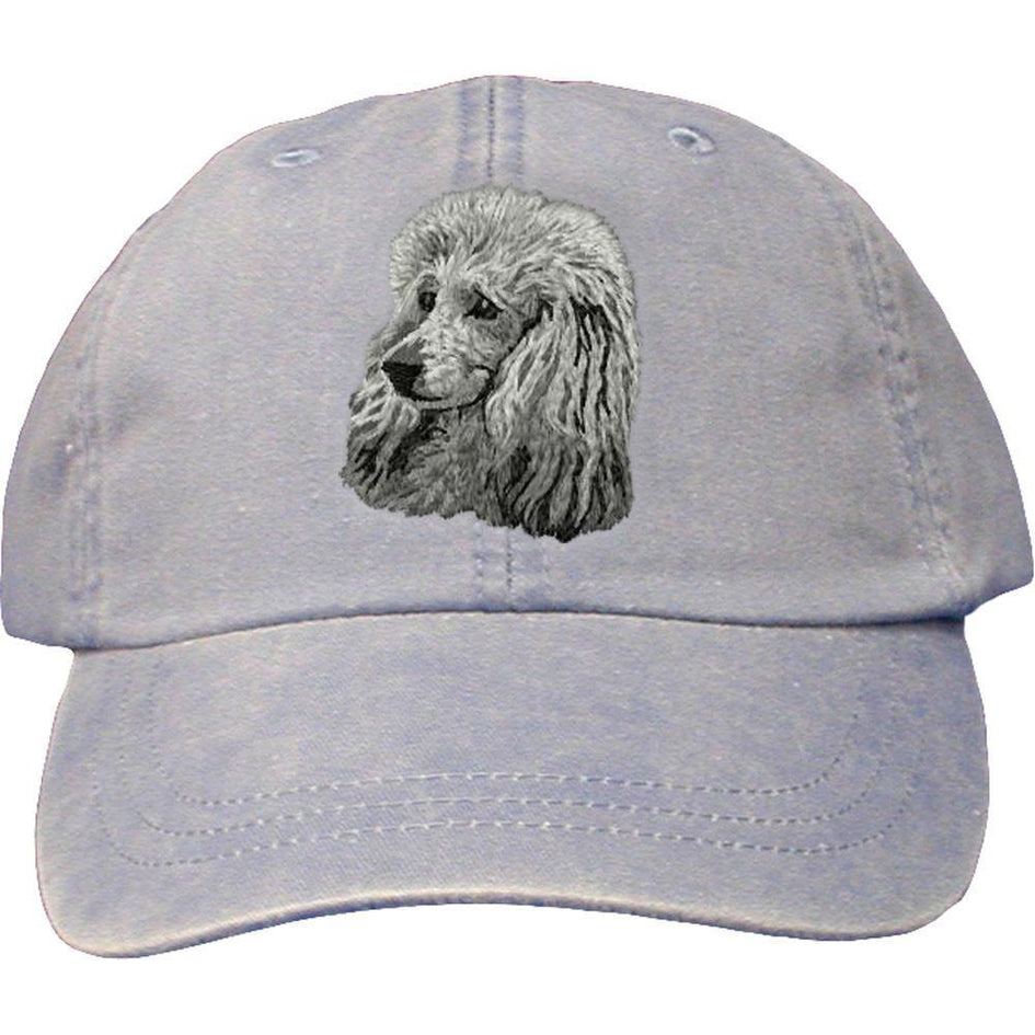 Embroidered Baseball Caps Light Blue  Poodle DM450