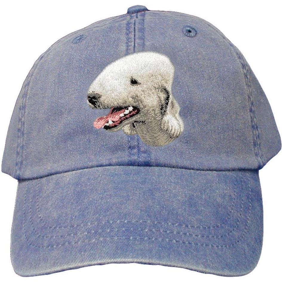 Embroidered Baseball Caps Denim  Bedlington Terrier D35