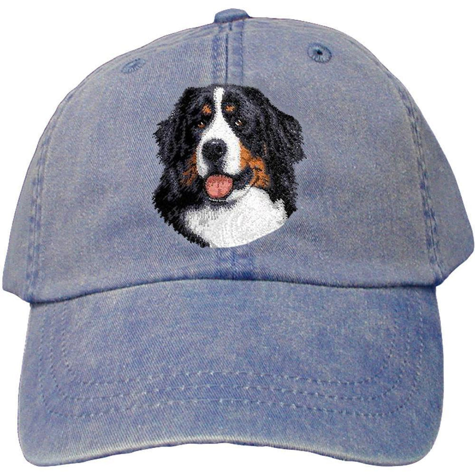 Embroidered Baseball Caps Denim  Bernese Mountain Dog D13