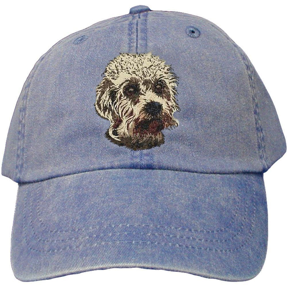Embroidered Baseball Caps Denim  Dandie Dinmont Terrier DJ299