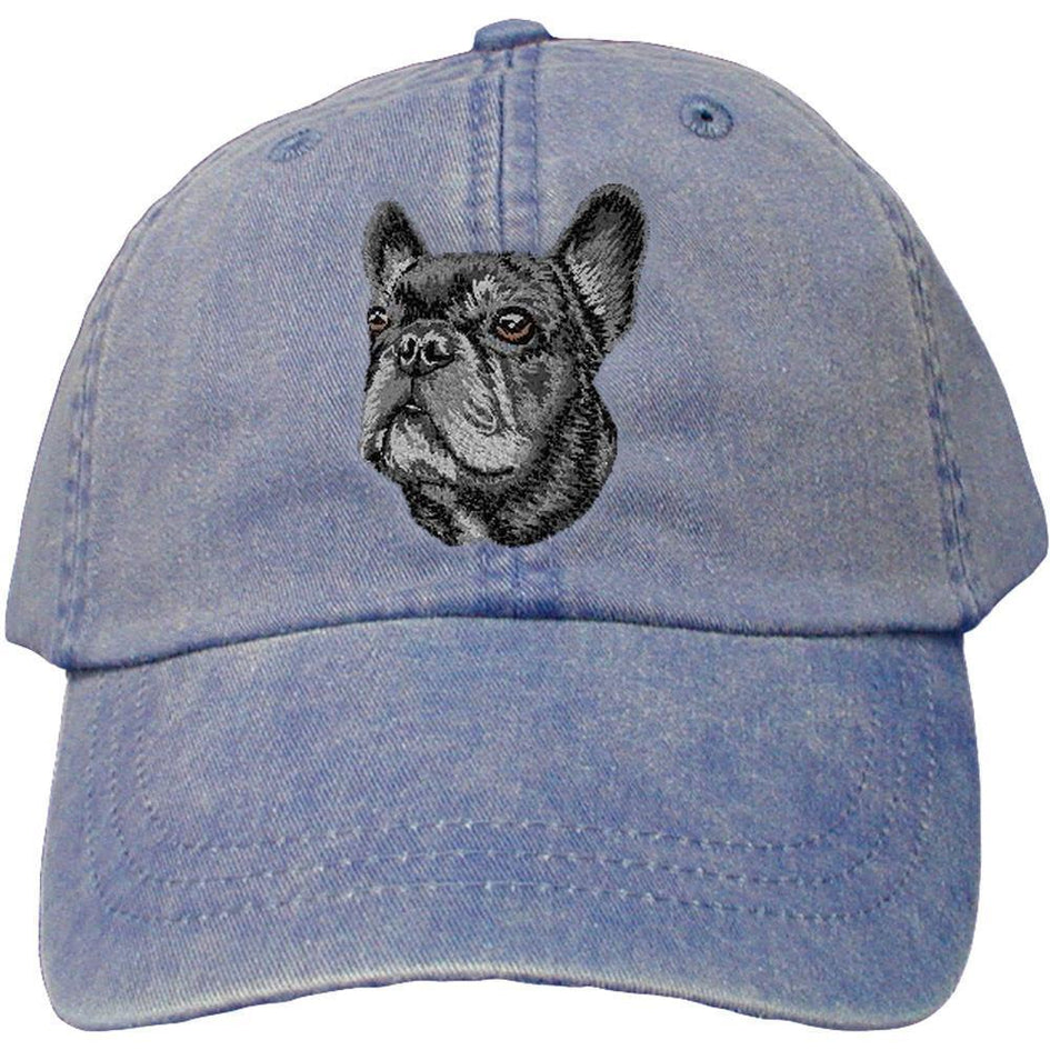 Embroidered Baseball Caps Denim  French Bulldog DV352