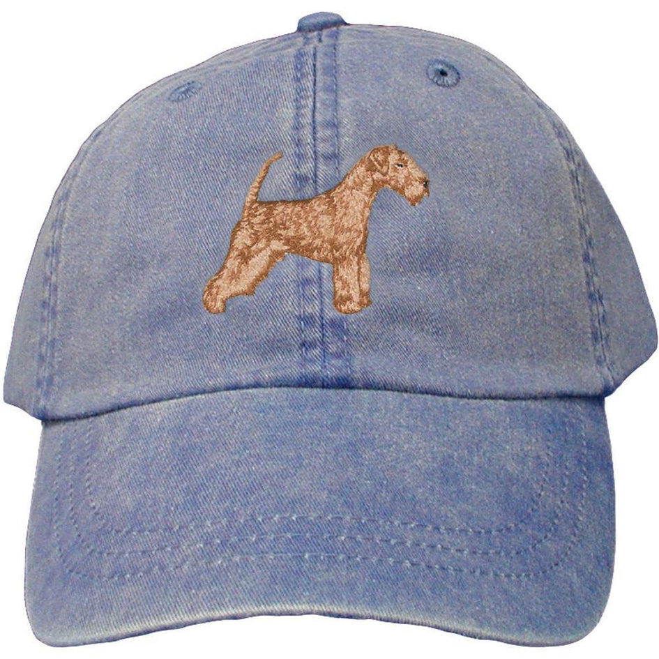 Embroidered Baseball Caps Denim  Lakeland Terrier DV320