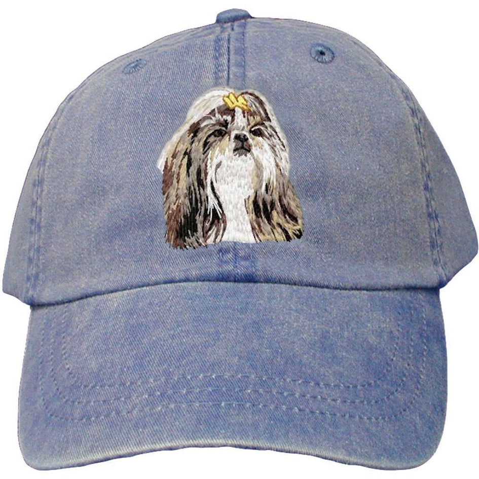 Embroidered Baseball Caps Denim  Shih Tzu DN390