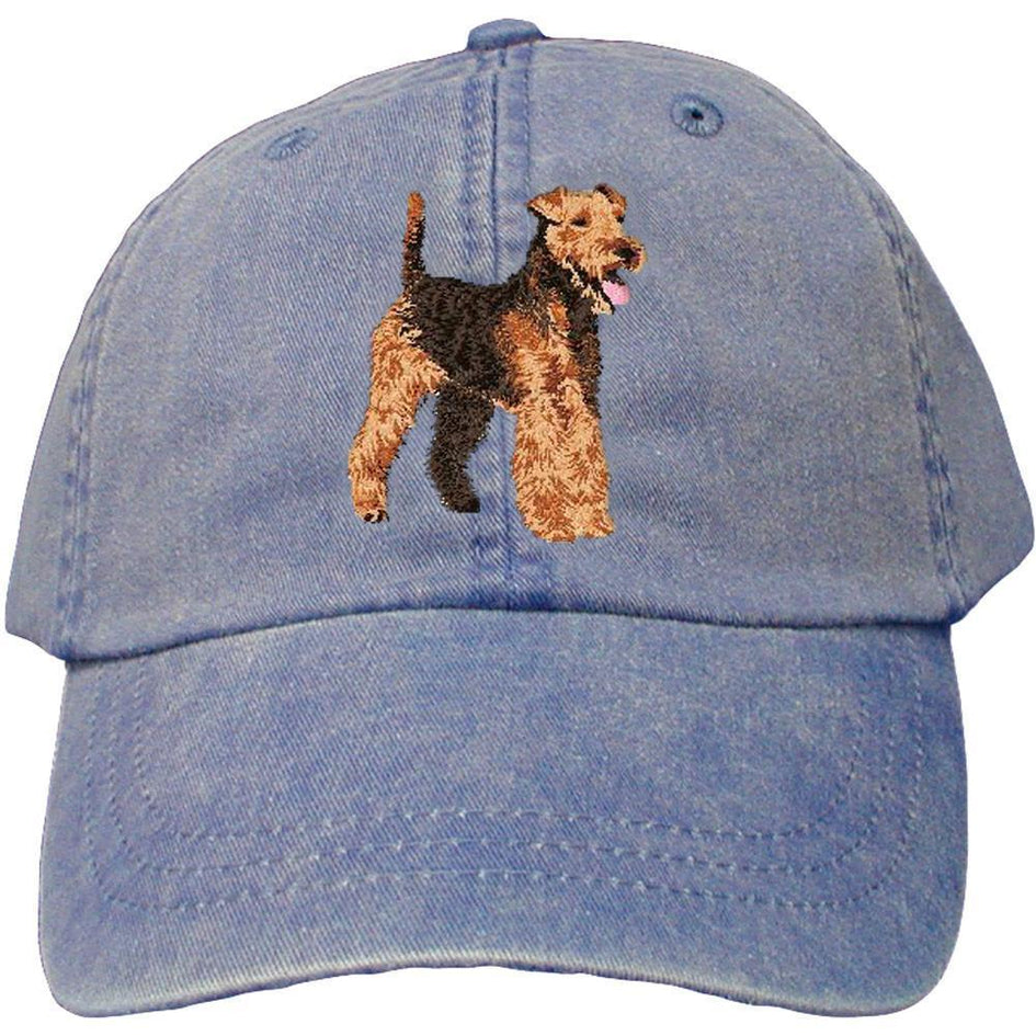 Embroidered Baseball Caps Denim  Welsh Terrier DJ241
