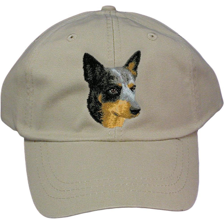 Embroidered Baseball Caps Grey  Australian Cattle Dog D99