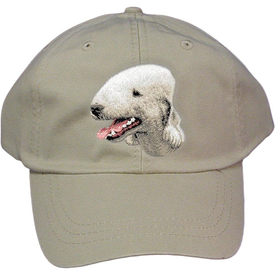 Embroidered Baseball Caps Grey  Bedlington Terrier D35