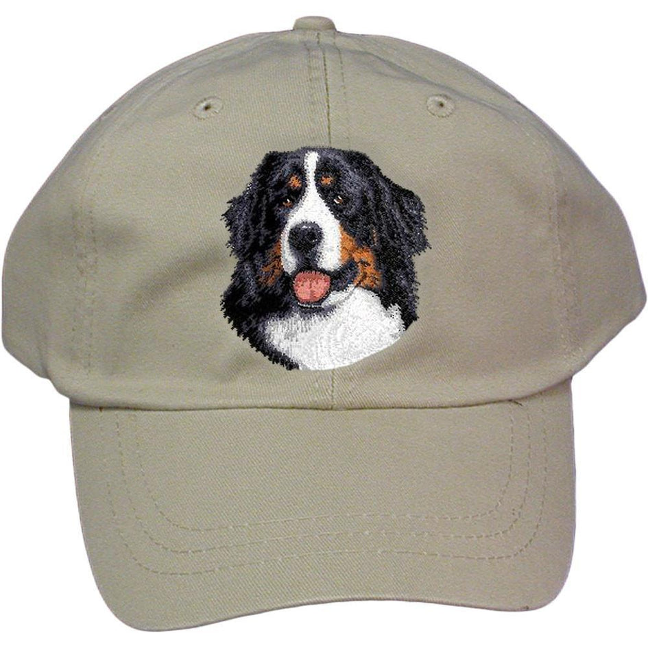 Embroidered Baseball Caps Grey  Bernese Mountain Dog D13