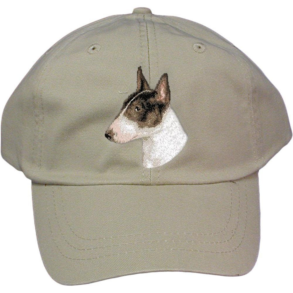 Embroidered Baseball Caps Grey  Bull Terrier D96