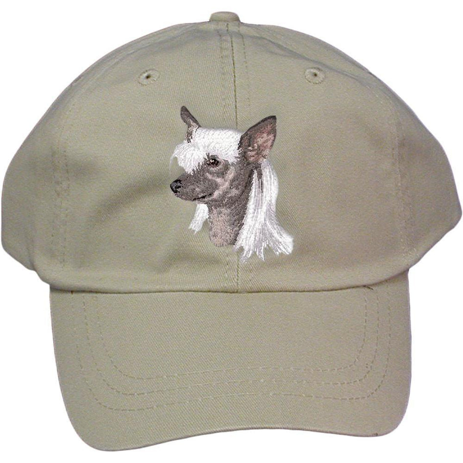 Embroidered Baseball Caps Grey  Chinese Crested D140