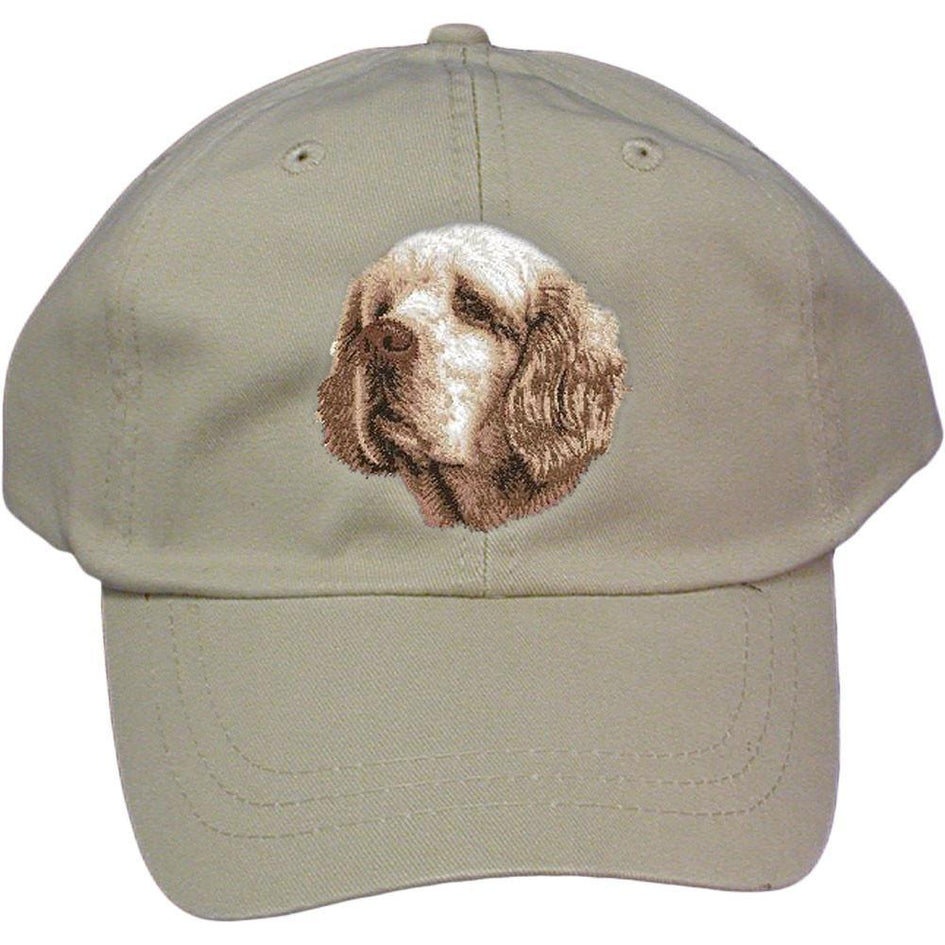 Embroidered Baseball Caps Grey  Clumber Spaniel D46