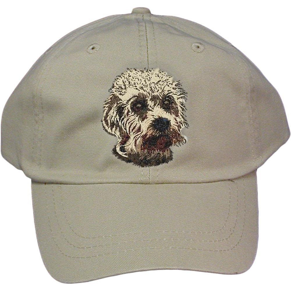 Embroidered Baseball Caps Grey  Dandie Dinmont Terrier DJ299