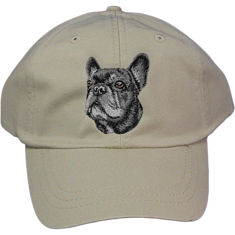 Embroidered Baseball Caps Grey  French Bulldog DV352