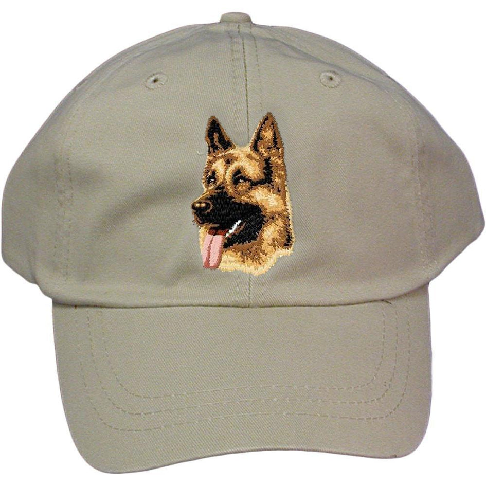 Embroidered Baseball Caps Grey  German Shepherd Dog D1