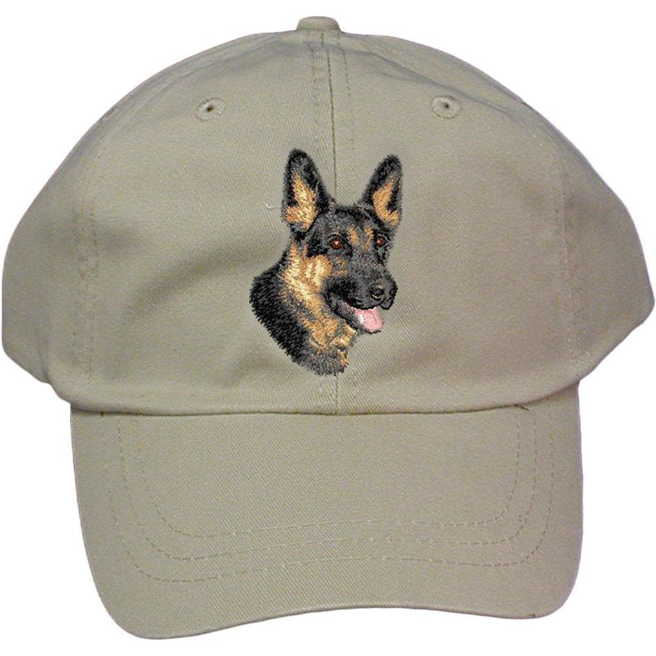 Embroidered Baseball Caps Grey  German Shepherd Dog D70
