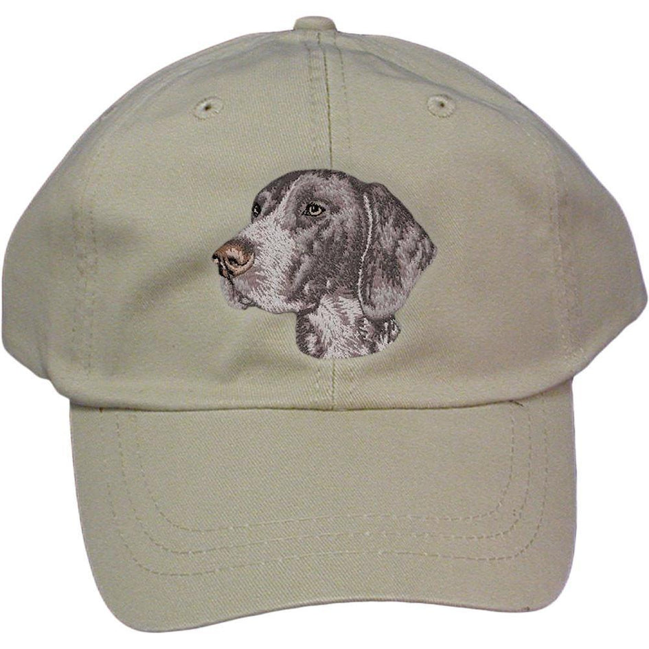 Embroidered Baseball Caps Grey  German Shorthaired Pointer D131