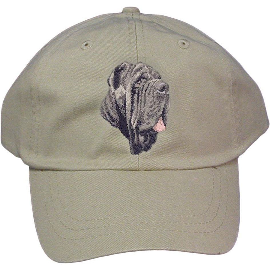 Embroidered Baseball Caps Grey  Neapolitan Mastiff DM163