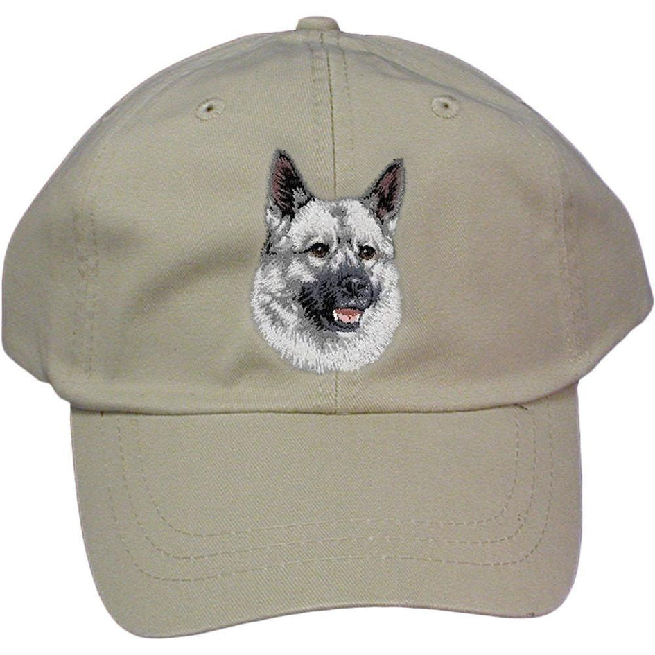 Embroidered Baseball Caps Grey  Norwegian Elkhound D144