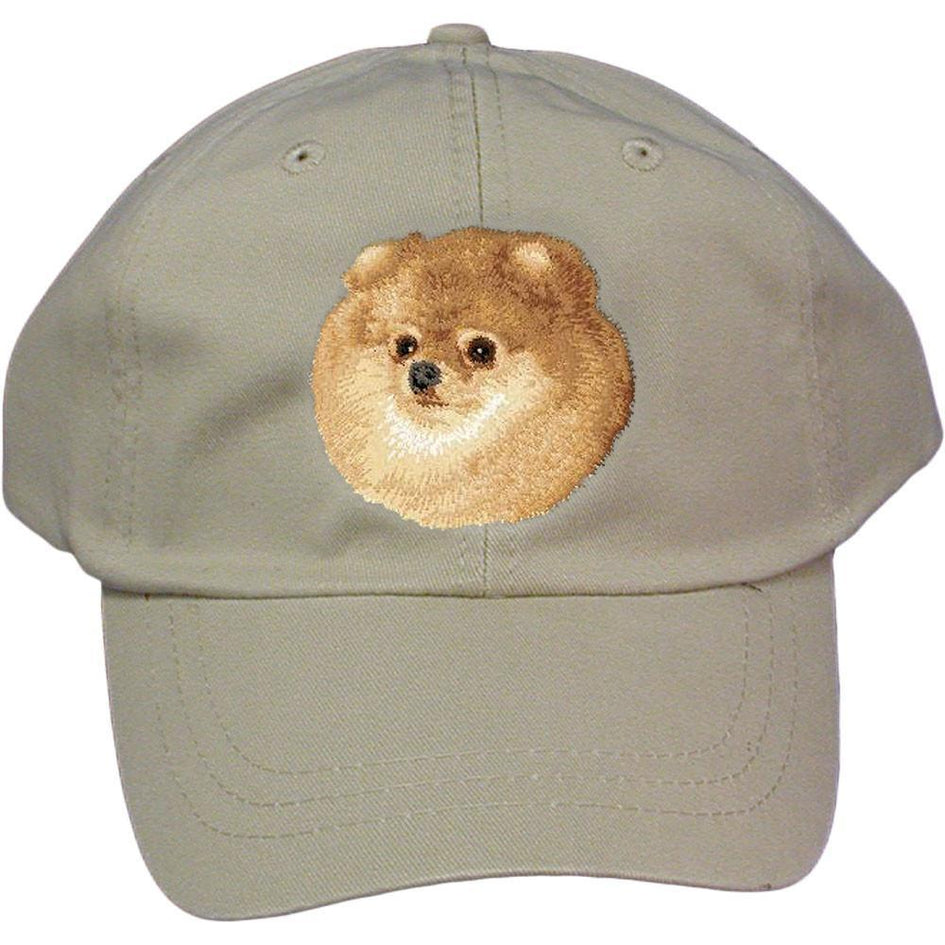 Embroidered Baseball Caps Grey  Pomeranian D103