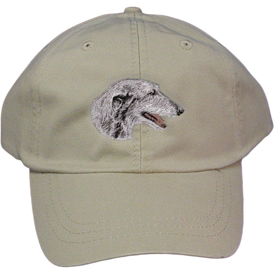 Embroidered Baseball Caps Grey  Scottish Deerhound D52
