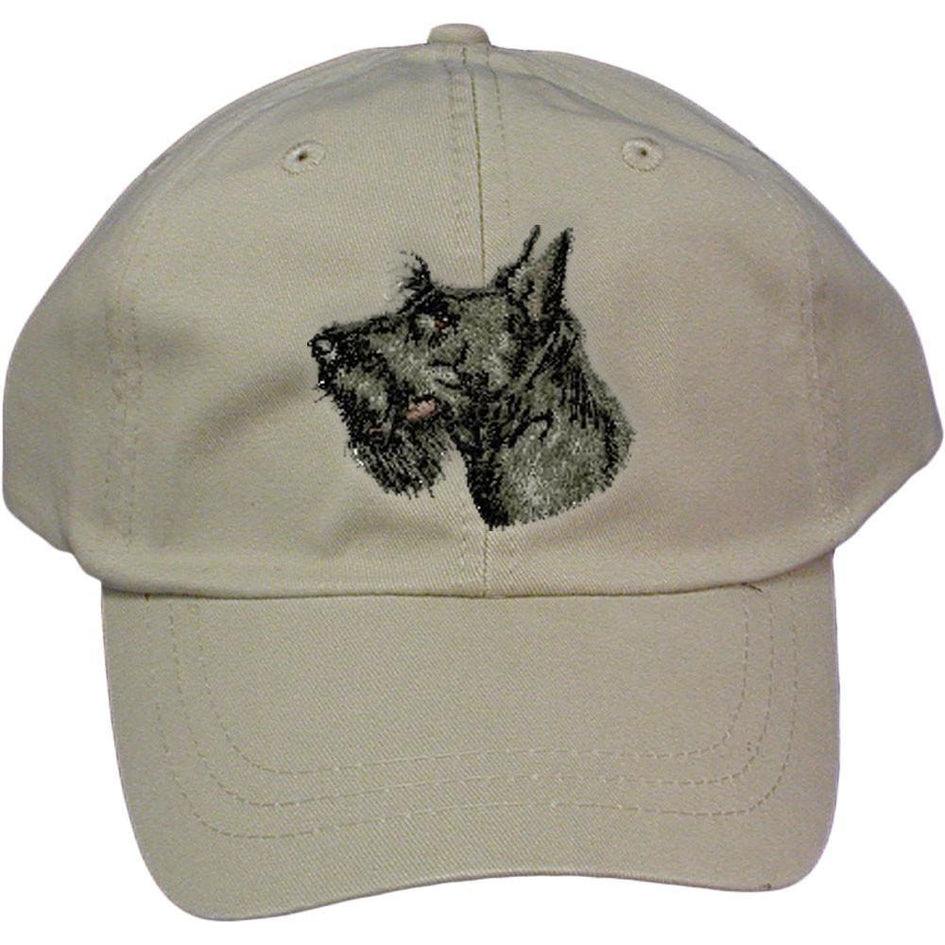 Embroidered Baseball Caps Grey  Scottish Terrier D32