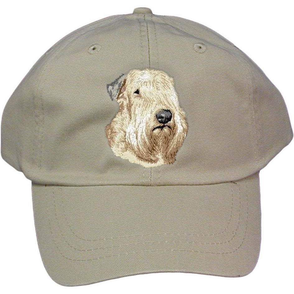 Embroidered Baseball Caps Grey  Soft Coated Wheaten Terrier D147