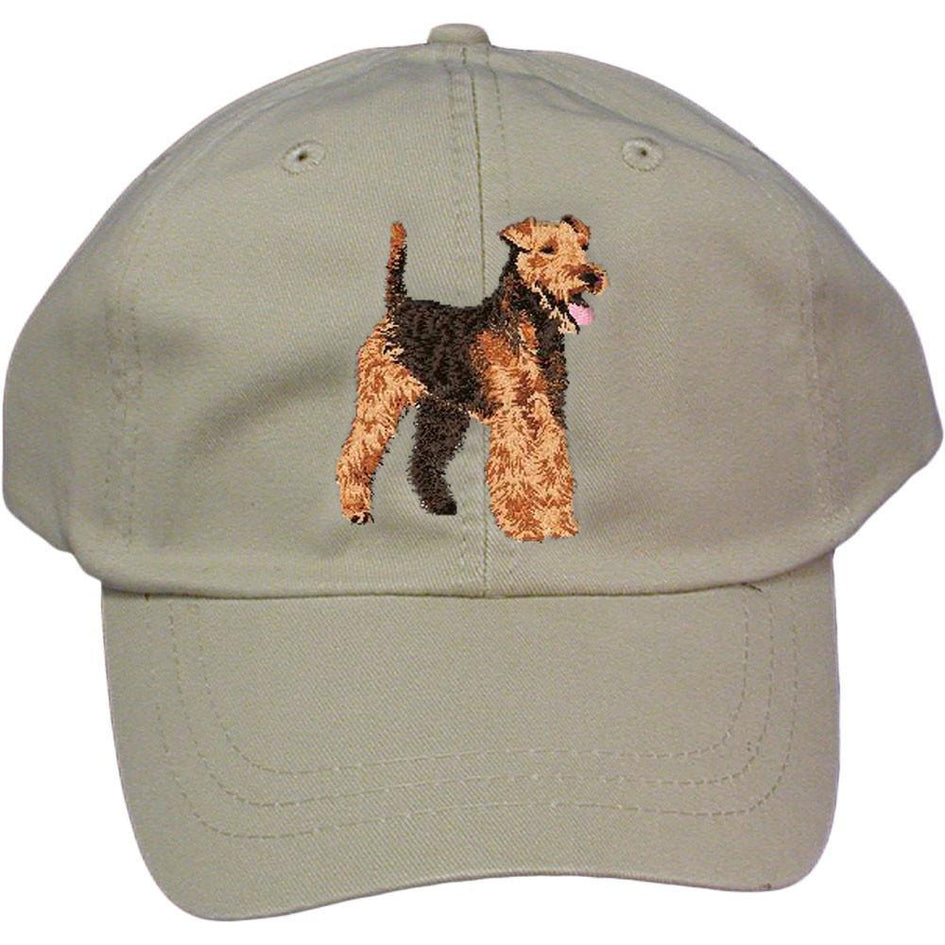 Embroidered Baseball Caps Grey  Welsh Terrier DJ241