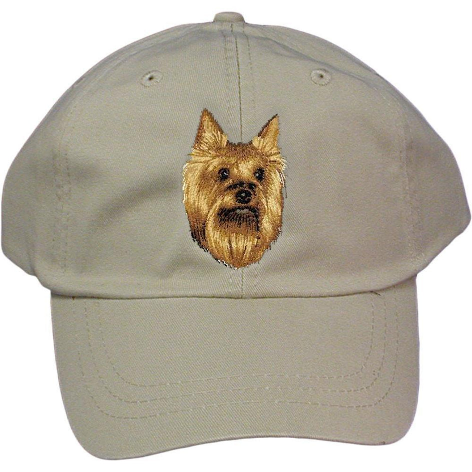 Embroidered Baseball Caps Grey  Yorkshire Terrier D15