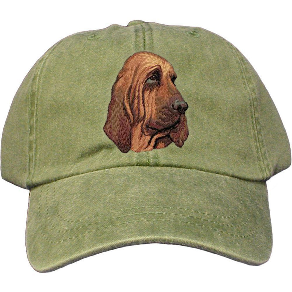 Embroidered Baseball Caps Green  Bloodhound DM411