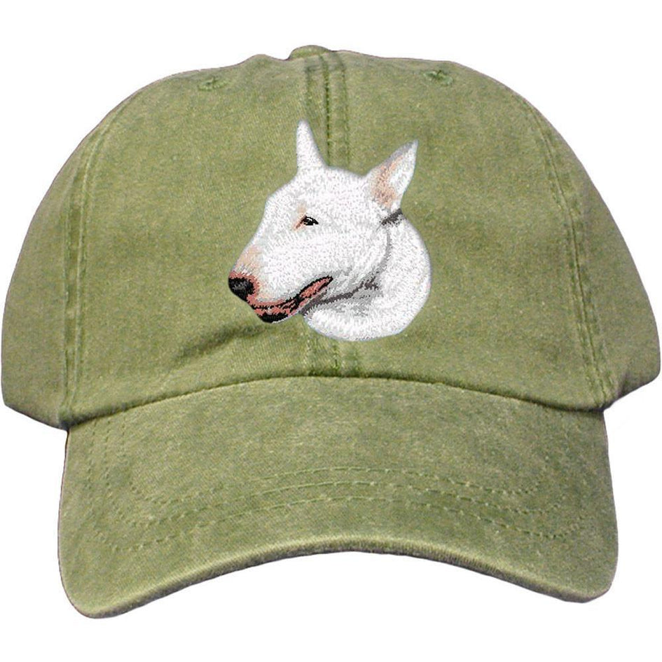 Embroidered Baseball Caps Green  Bull Terrier D88