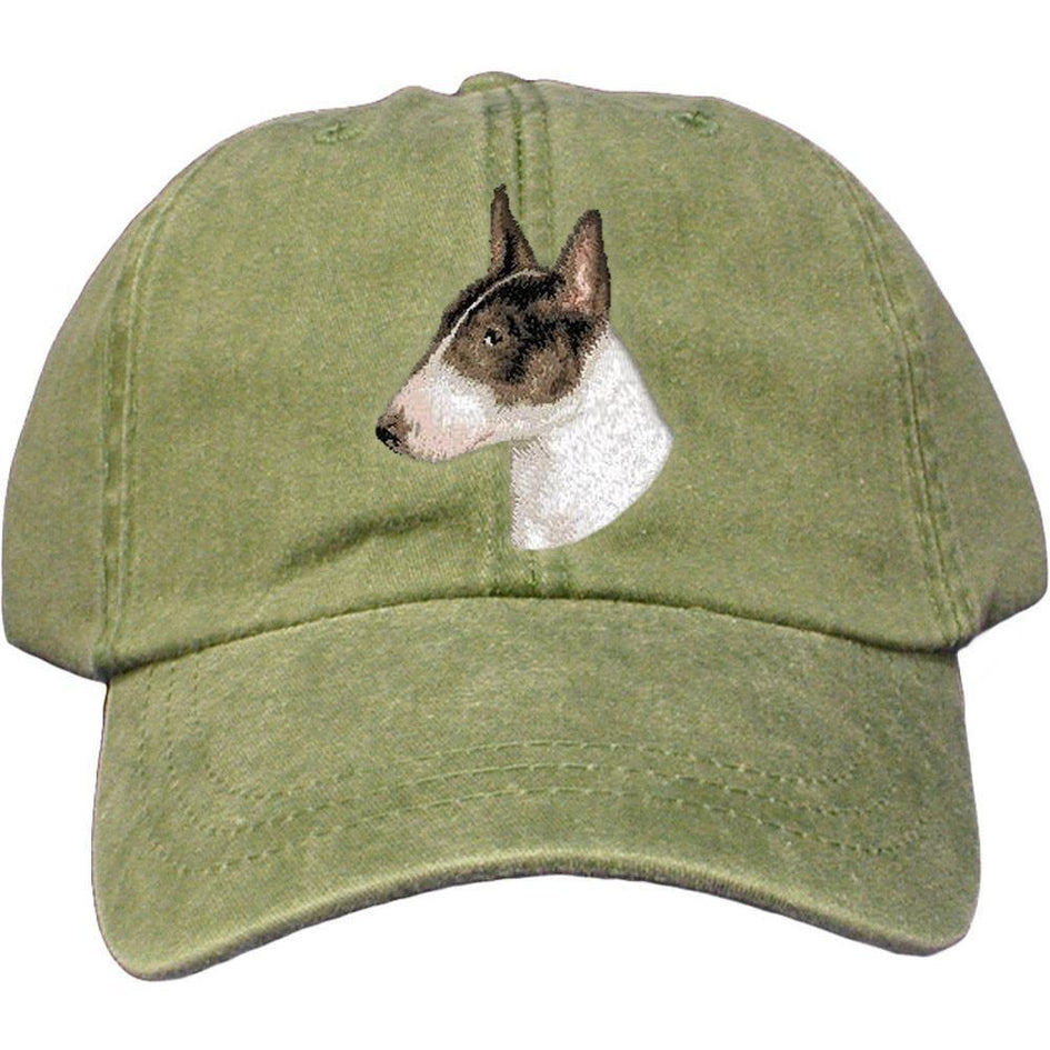 Embroidered Baseball Caps Green  Bull Terrier D96