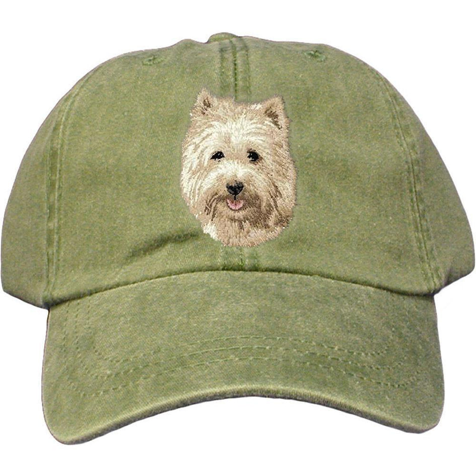 Embroidered Baseball Caps Green  Cairn Terrier D106