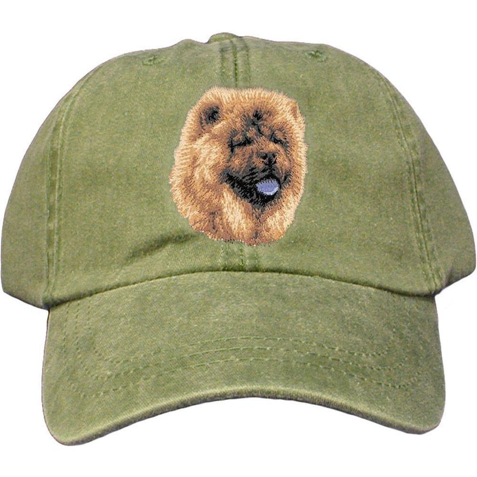 Embroidered Baseball Caps Green  Chow Chow D118