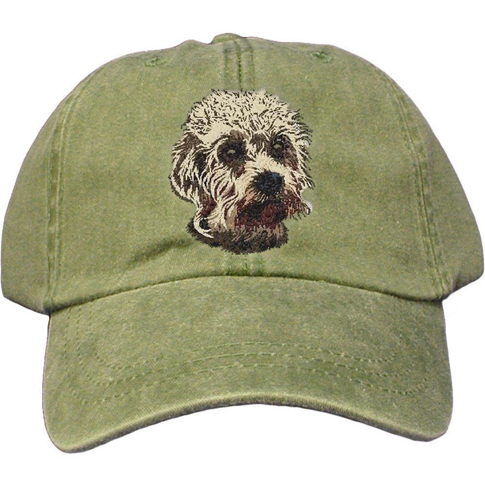 Embroidered Baseball Caps Green  Dandie Dinmont Terrier DJ299