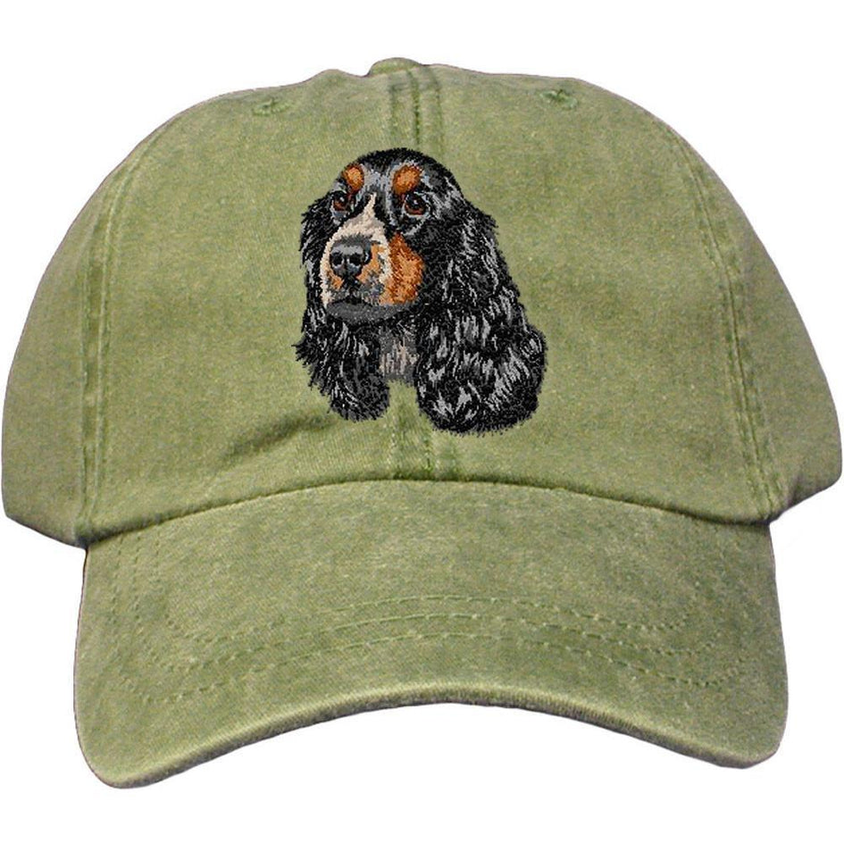 Embroidered Baseball Caps Green  English Cocker Spaniel DV414