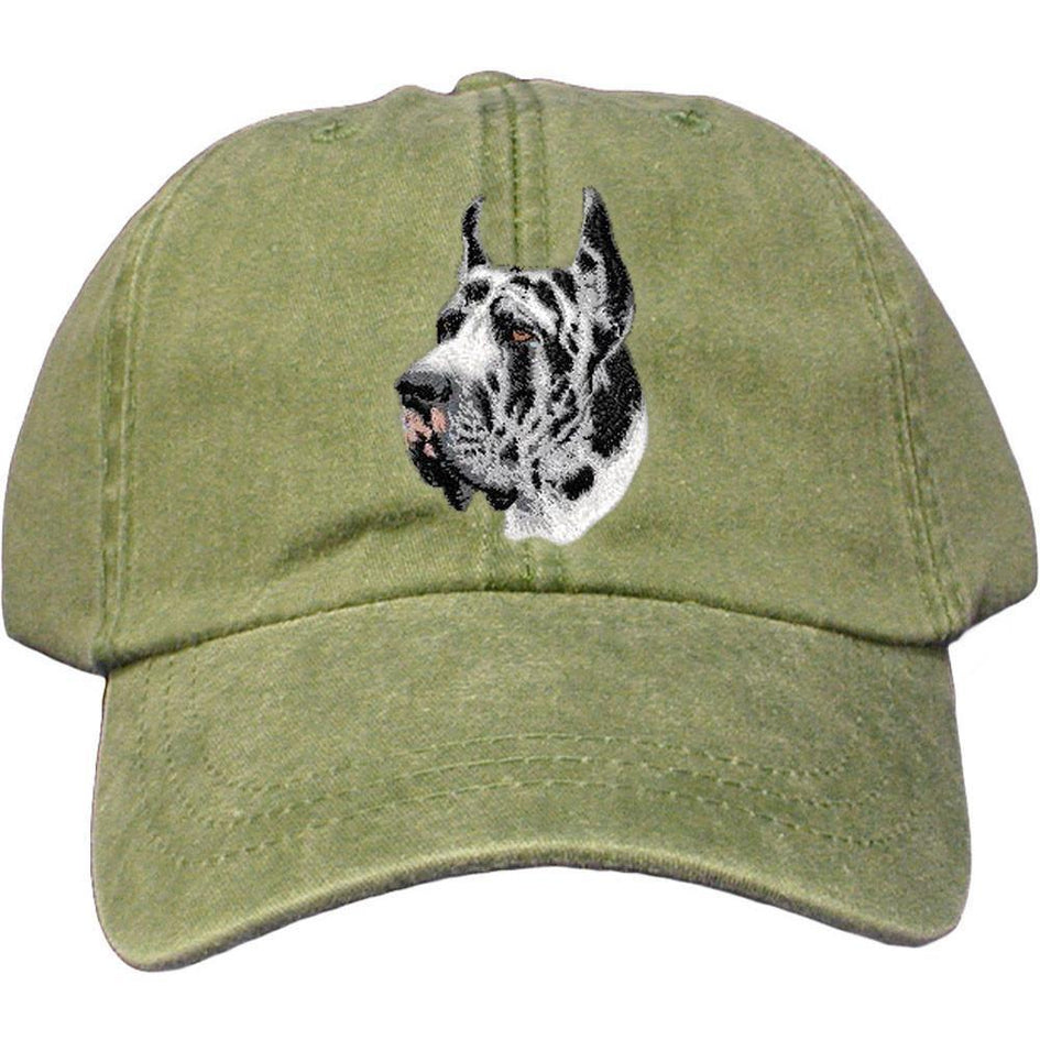 Embroidered Baseball Caps Green  Great Dane D66