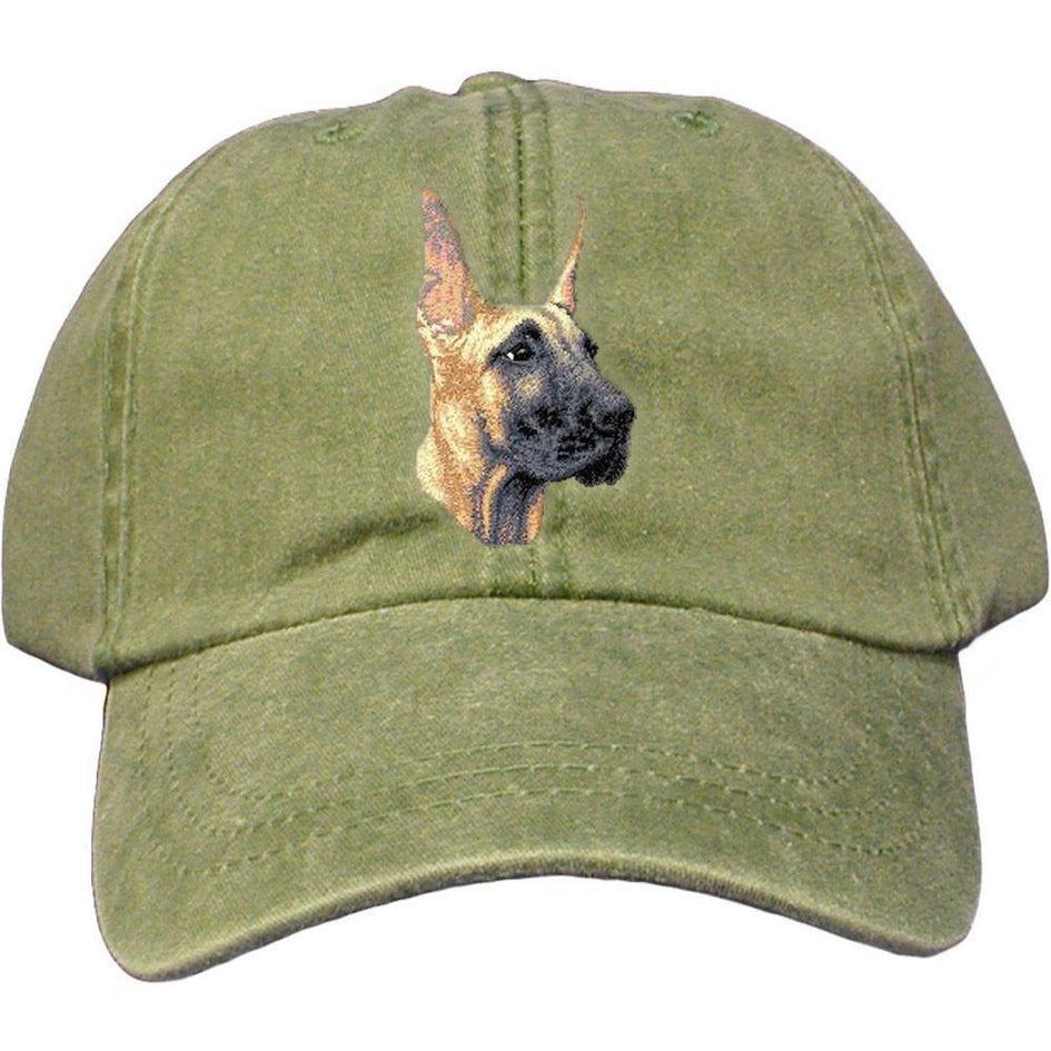 Embroidered Baseball Caps Green  Great Dane D71