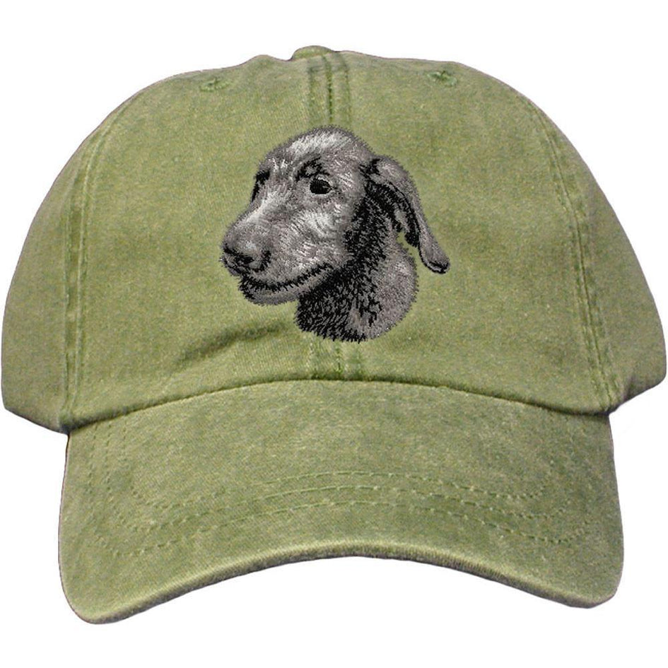 Embroidered Baseball Caps Green  Irish Wolfhound D75