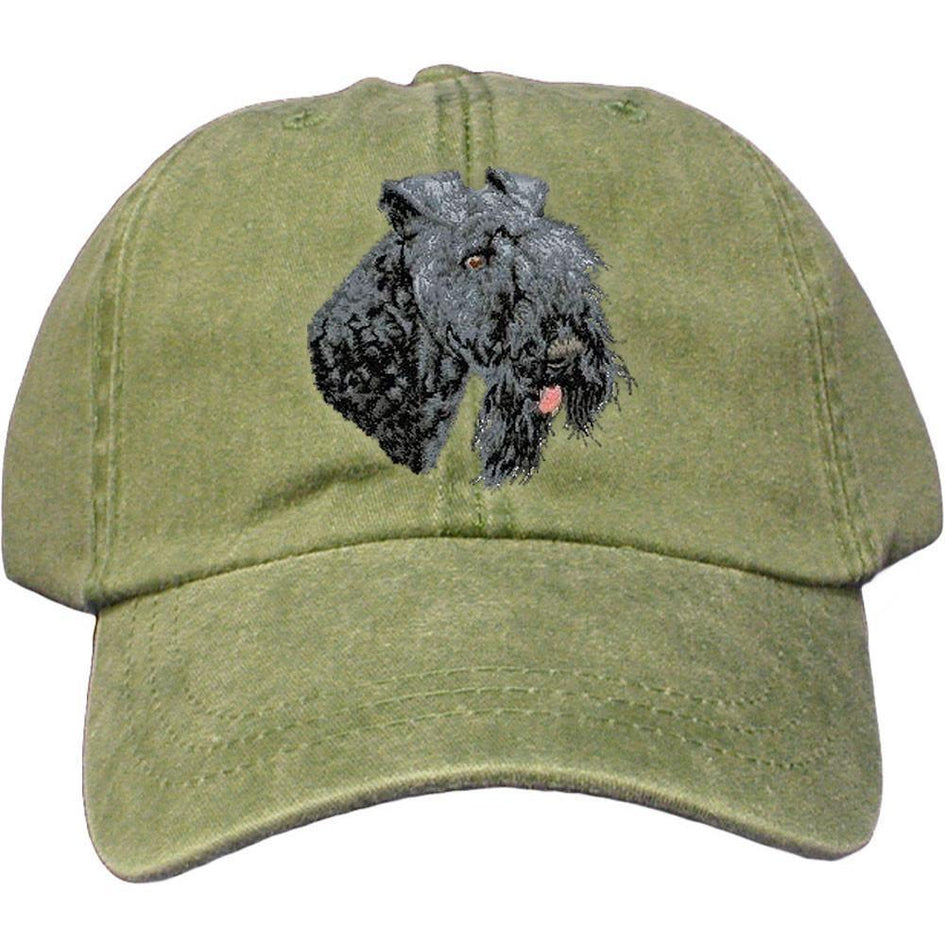 Embroidered Baseball Caps Green  Kerry Blue Terrier D74