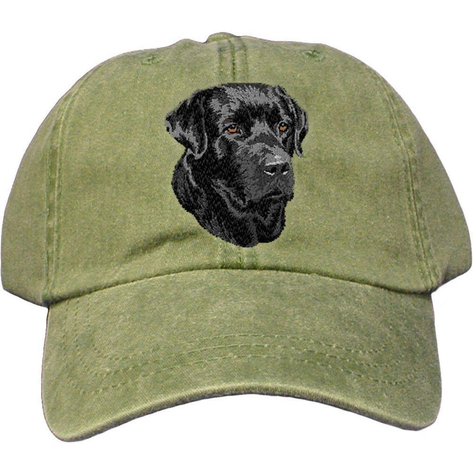 Embroidered Baseball Caps Green  Labrador Retriever DM248