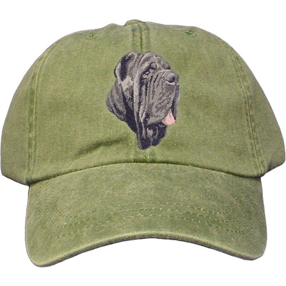 Embroidered Baseball Caps Green  Neapolitan Mastiff DM163