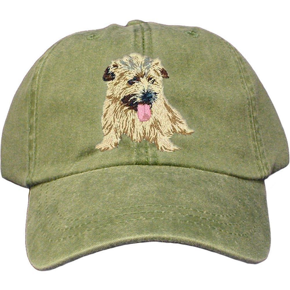 Embroidered Baseball Caps Green  Norfolk Terrier DJ301