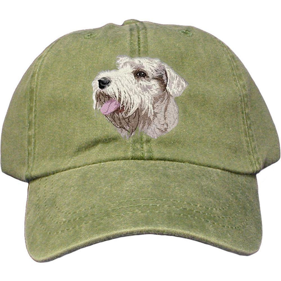 Embroidered Baseball Caps Green  Sealyham Terrier DM342