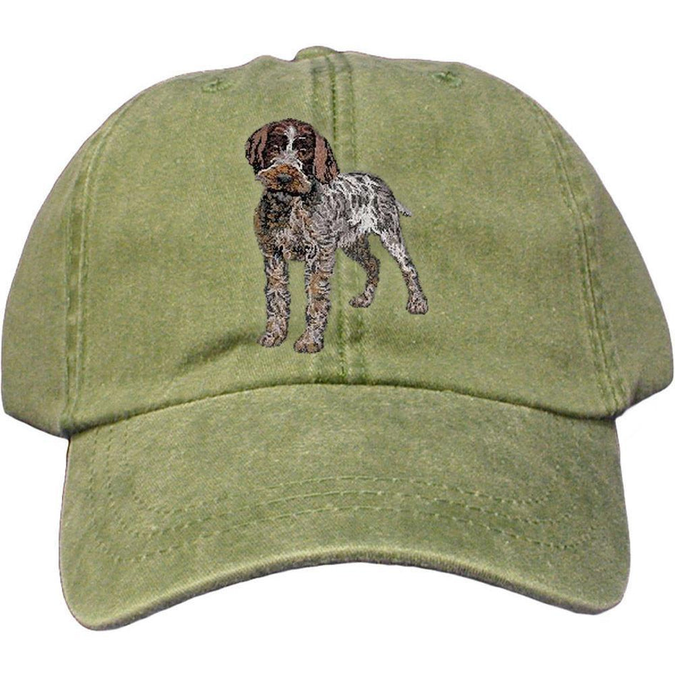 Embroidered Baseball Caps Green  Wirehaired Pointing Griffon DV193