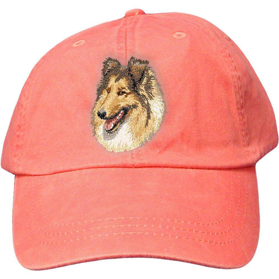 Embroidered Baseball Caps Peach  Collie DV417